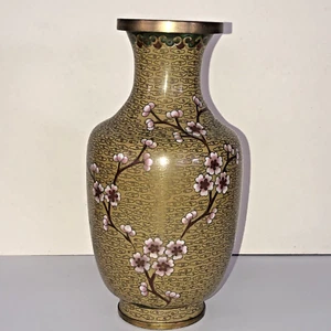 Jarrón Cloisonne chino vintage - Imagen 1 de 9