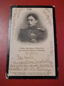 CPA ALLEMAGNE - Prinz Bernhard Heinrich - Von Sachsen - Weimar - Elsenach - Imagen 1 de 2