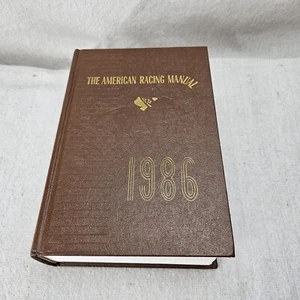 1986 American Racing Manual Horse Racing Book Stats Hardcover Hardback Vintage - Picture 1 of 11
