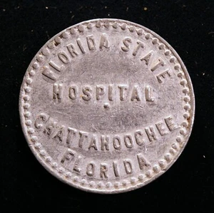 RARE Florida token - Florida State Hospital, 1¢, Chattahoochee, Fla. - Picture 1 of 2