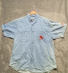 Dale Earnhardt jr Budweiser Beer Button Up Shirt Xl Winners Circle - Picture 1 of 8