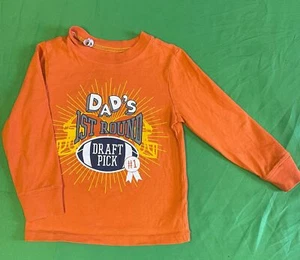 American Football Old Navy Dad's Draft Pick L/S T-Shirt Toddler 3T - Picture 1 of 3
