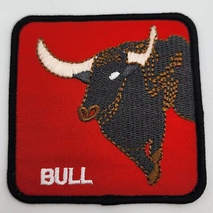 BULL EMBROIDERED PATCH - Picture 1 of 3