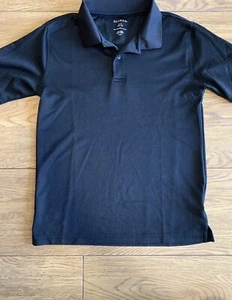 George Boys School Uniform Black Short Sleeve Polo Shirt Size 10-12        (1) - Picture 1 of 3