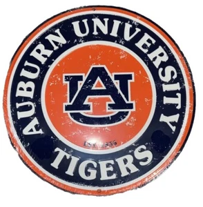 University of Auburn Tigers Embossed Metal Sign 12” Sealed ￼ - Picture 1 of 4