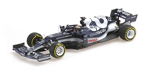 Minichamps 417210122 1/43 ALPHATAURI HONDA AT2 Yuki Tsunoda Bahrain GP 2021