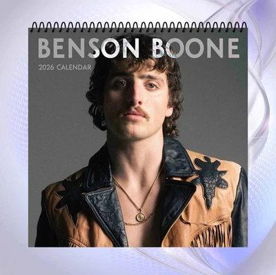 Benson Boone 2026 Wall Calendar, Music Star Art Poster, Fan Collector Gift - Image 1 of 4