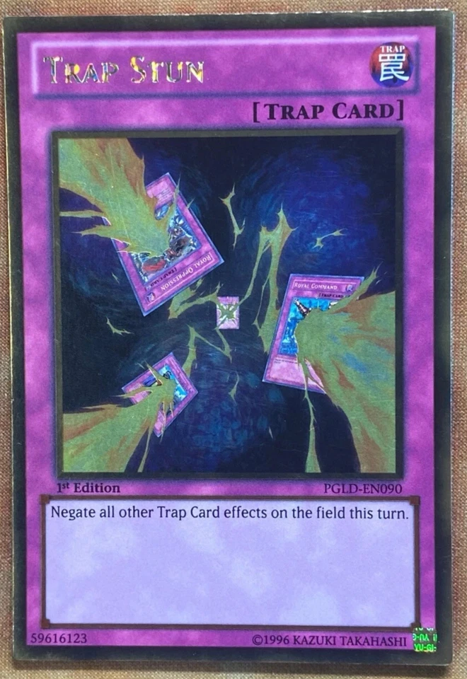 GOLD RARE Trap Stun 1st Ed PGLD-EN090 Premium Series First Ed - LP - Image 1 of 1