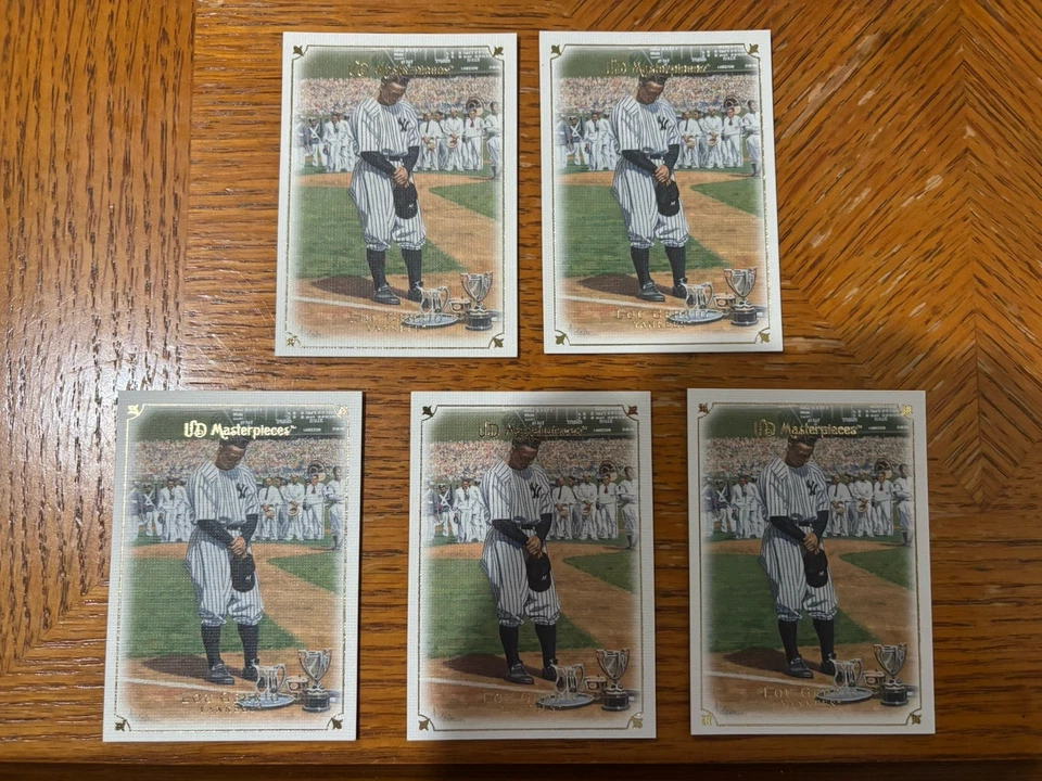 (5) 2007 Upper Deck 杰作 #8 Lou Gehrig 纽约洋基队 — 第 1/1 张图片