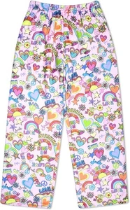 iscream 3499 Kid Girls' Silky Soft Plush Fleece Pants--Love Sunshine Size 4-14 - Picture 1 of 3