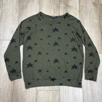 Suéter de manga larga verde mediano David Bitton Buffalo para mujer Top estrellas Foto 1 de 4