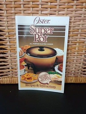 Oster Super Pot Electric Cooker Recipes And Instructions Booklet ONLY - Image 1 of 4