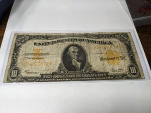 1922 10 gold certificate Speelman White Fr1173a Nicely circulated original. - Picture 1 of 8