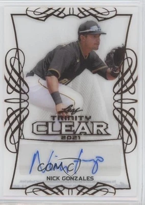 2021 Leaf Trinity Clear Auto Nick Gonzales #CA-NG2 Auto - Image 1 of 2