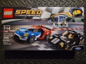 LEGO SPEED CHAMPIONS 75881: 2016 Ford GT & 1966 Ford GT40, New & Factory Sealed 