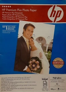 HP Premium Plus Photo Paper A4 Hochglänzend 20 Blatt 280g/m2 inkjet - Bild 1 von 1
