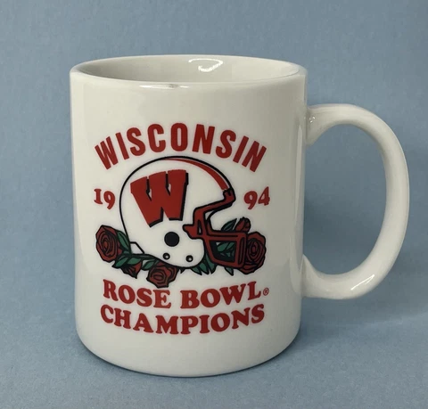 Wisconsin Badgers 1994 Rose Bowl Champions Coffee Mug Official Rose Bowl Merch Cover