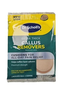 Dr Scholl's CALLUS REMOVER  Extra Thick 4 cushions -- - Picture 1 of 2