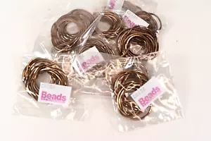 Job Lot 10 1m Packs Gold/Brown Snake Style Chain 1mm, Jewellery Making - Picture 1 of 3