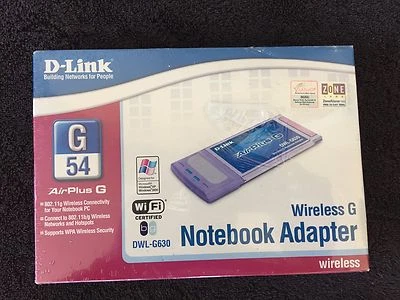 D-Link Wireless G  DWL-G630 54 Mbps PCMCIA Wireless Notebook Adapter - Image 1 of 3