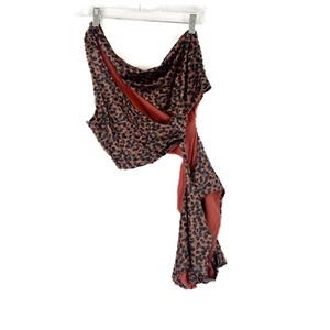 NWOT ASOS Design Leopard Print Cutout Asymmetric One Piece Swimsuit Size 14 NEW - Picture 1 of 8