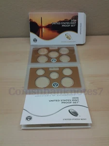 US Mint 2019 Proof Set Package / Box, Lens & Certificate. NO Coins. - Picture 1 of 1