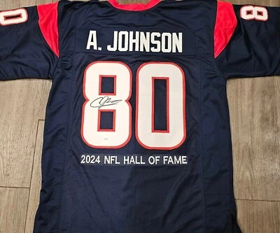 Andre Johnson Autographed NEW Pro Style Jersey- JSA Witness Auth HOF 2024 - Image 1 of 4