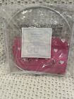 Pottery Barn Kids Medium Canvas Storage Bucket New Pink with White Hearts 