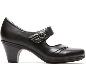 COBB HILL WOMEN'S SALMA-CH SHOES Mary Jane black leather heels size 9 