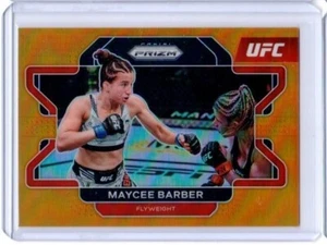 2022 Panini Prizm UFC 92/99 Maycee Barber Orange Prizm Flyweight - Picture 1 of 2