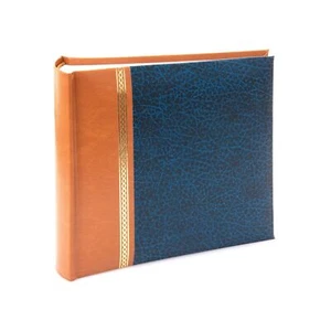 Kenro Grace Classic Blue Faux Leather Memo Photo Album Sizes 6x4" - 7x5" - Picture 1 of 23