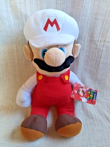 Super Mario Nintendo Licensed extra large stuffed toy Fire Mario 45cm Taito - Picture 1 of 7