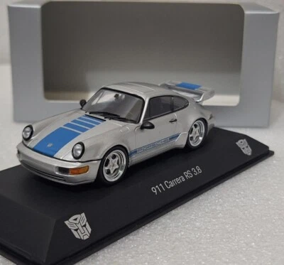 Porsche 911 (964) Carrera RS 3.8 Transformers Mirage Silver 1:43 Spark (8) - Image 1 of 4