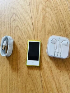 Ipod nano jaune 16 go 7e génération APPLE écouteurs MP3 Musique en bon état - Picture 1 of 2