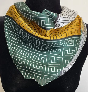 100% Mulberry Silk Small Square Head Neck Scarf hair tie band gift 53/53cm B New - Picture 1 of 7