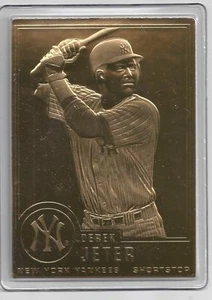 Derek Jeter Danbury Mint Sealed 22 kt Gold Card #60 Rare - Picture 1 of 1
