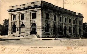 Postcard Post office, Kansas City, Kansas - Imagen 1 de 2