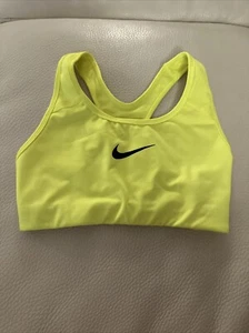 NIKE Pro DRI-FIT  Sports Bra Women's XS Highlighter Bright Neon Yellow - Picture 1 of 5