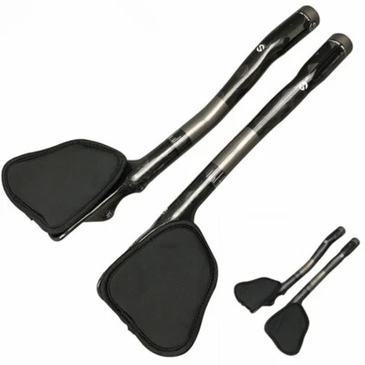 TOSEEK Carbon Fiber Bicycle Handlebar Aero Bar Road Bike Rest Handlebars 31.8mm - Image 1 of 4
