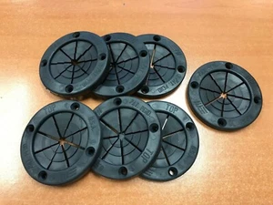 FISHING ROD HOLDER GROMMET 2.75"OD BLACK 7 PACK POLE HOLDER 6680 READ SPECS EBAY - Picture 1 of 2