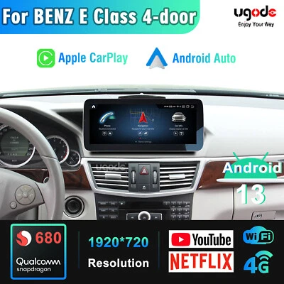 10.25" Android 13 Screen Carplay GPS For Mercedes E W212 NTG4.0 Autoradio 128G - Bild 1 von 4