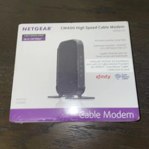 Netgear CM400 High Speed Cable Modem CM400-100NAS, DOCSIS 3.0 - Sealed / New - Photo 1/2