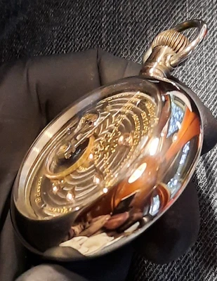 1908 Ball Hamilton 18s RARE  Grade 999G (DISPLAY BACK) RR approved Pocket Watch - Image 1 of 4