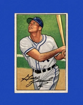 Bowman Set-Break 1952 # 82 Gus Zernial en muy buen estado-en muy buen estado *GMCARDS* Foto 1 de 2