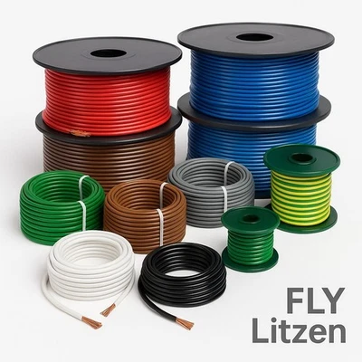 AUPROTEC KFZ Kabel Fahrzeugkabel 1,5mm² 2,5mm² Kupfer Kabel Auto Leitung 12V 24V Litze