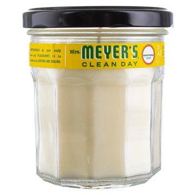 Paquete de 2 velas de día Mrs. Meyer's Clean, madreselva, 7,2 oz Foto 1 de 3