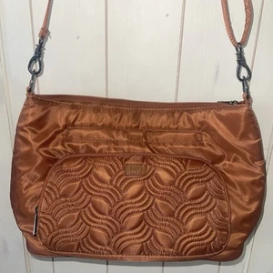 Borsa a mano Lug Samba XL tracolla convertibile borsetta rame oro organizer tote - Foto 1 di 14