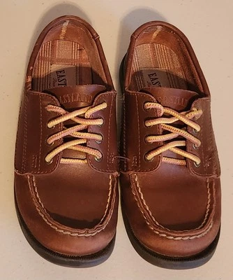 RARE Eastland Youth Falmouth Leather Camp Moc Oxford in Brown - YOUTH Size 13.5 - Image 1 of 4