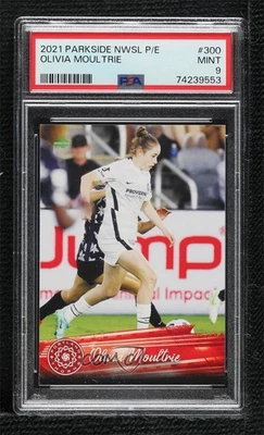 2021 Parkside NWSL Vol 2 Olivia Moultrie #300 PSA 9 MINT Rookie RC - Image 1 of 2