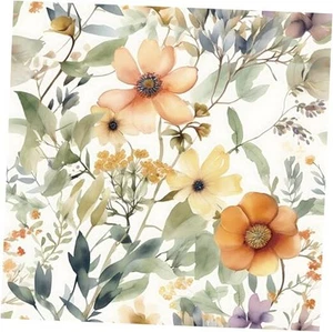  78.7"×16.14" Floral Wallpaper Peel and Stick 16.1" x 78.7" Yellow/Orange - Picture 1 of 7